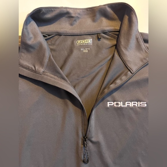 Polaris OGIO Endurance Men’s Gray Quarter Zip Long Sleeve Pullover Size 2XL - Picture 8 of 16